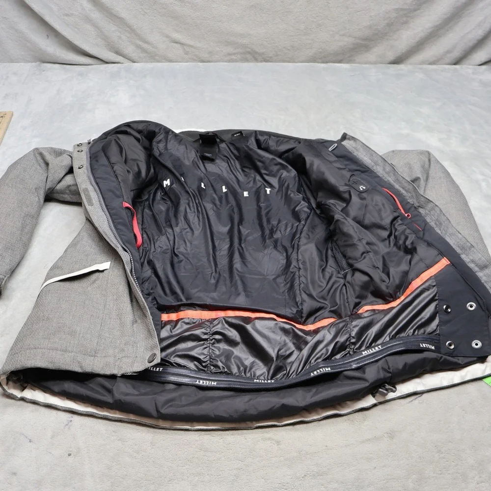 Millet Jacket Women XS Gray Heathered Ski Snow Hiking Pit Zip Outdoor Technical